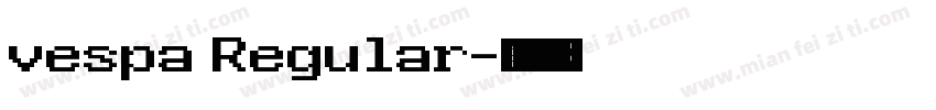 vespa Regular字体转换